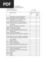 Costing Sheet - Easiest Way