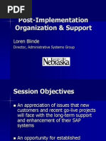 Post Implement Advice