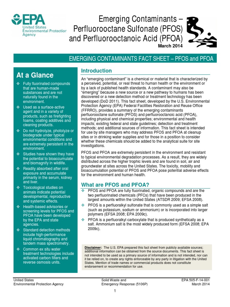 PFOS and PFOA: Environmental Impact Overview | PDF | Mass Spectrometry ...
