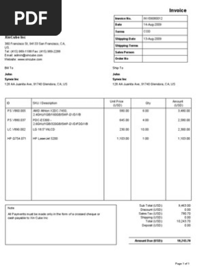 Invoice Template 