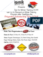 Scholarship Test for Industrial Training 