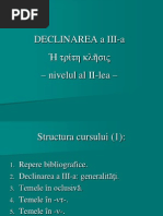 Declinarea A III-a Limba Greaca