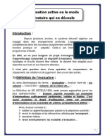 L'Évaluation Active Ou Le Mode Opératoire Évaluatif