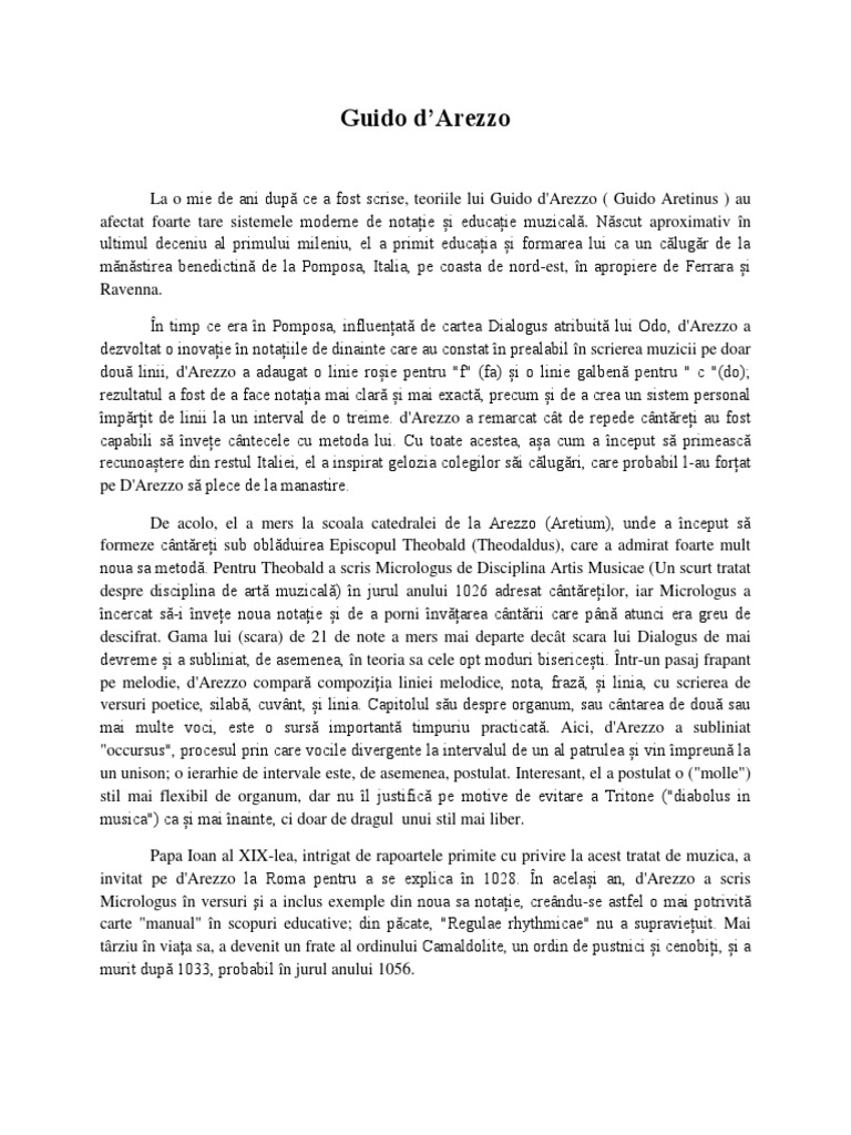 Guido D'arezzo PDF