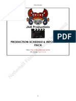 JAM Productions: Production Schedule & Information Pack