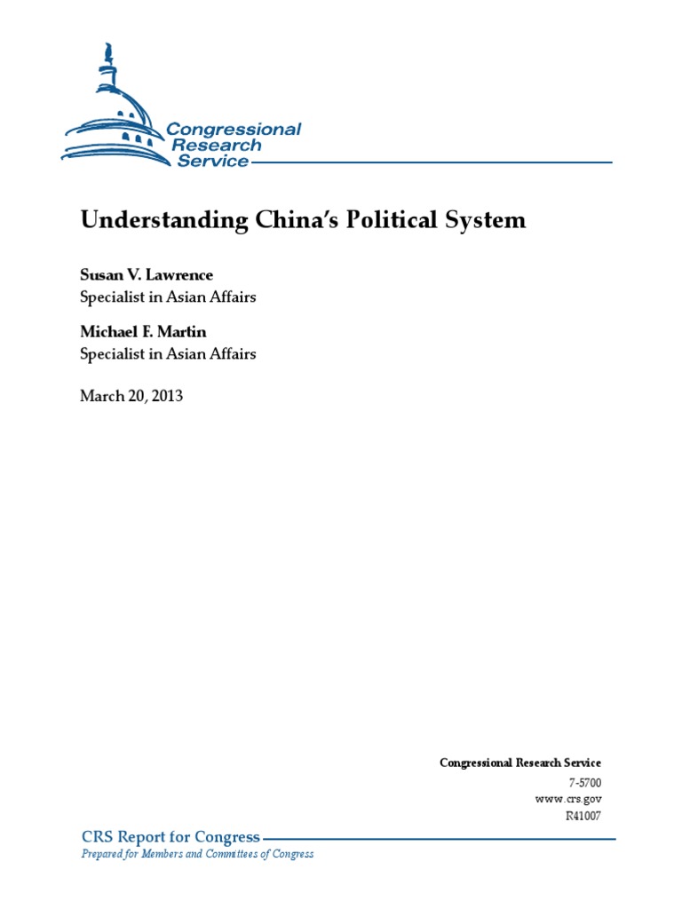 Overview of China's Political System | PDF | Communist Party Of China ...