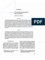 Hacia Una Psicología Postmoderna y Postoccidental Gergen