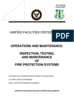 USDOD Inspection Main Ten Test Fire Protect Sys
