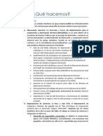 OEA. ¿Qué Hacemos?