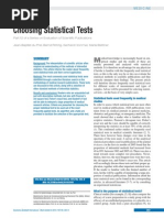Choosing Statistical Tests