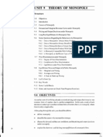 Unit 9 Theory of Monopoly: Structure