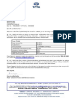 Welcome Letter Tata Capital Loan Details