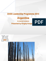 Argentina: ZASS Leadership Programme 2013