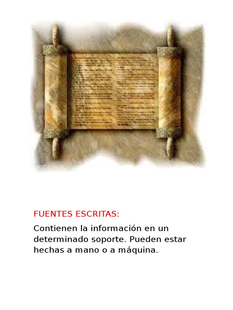 Fuentes Escritas MTI | PDF