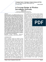 Minimum Coverage Design in Wireless Surveillance Networks