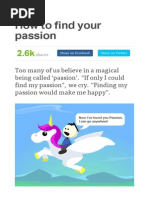 How To Find Your Passion