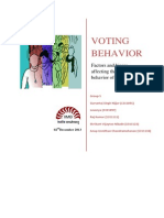 Voting Behavior: Factors and Biases Affecting The Voting Behavior of People