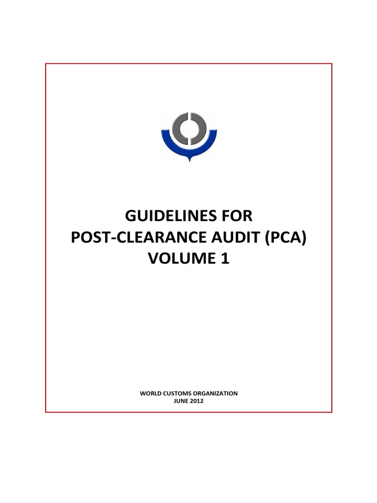 PCA Guidelines Volume 1 PDF | PDF | Audit | Risk Management
