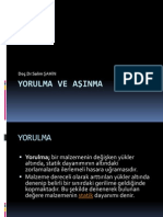 Yorulma, Aşınma