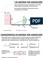 Fenómenos de transporte - Transferencia de Materia Por Convección