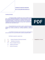 MANUAL de ELABORAÇÃO de DOCUMENTOS Decorrentes de Aval Psicologica