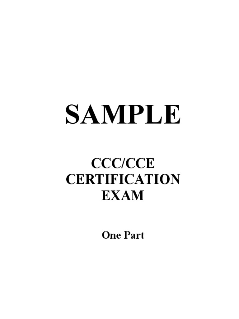 Ccc/Cce Certification Exam PDF Fahrenheit Interest
