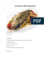 Whole Grilled Branzino With Ratatouille