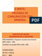 Pruebas de Cianuracion II Parte