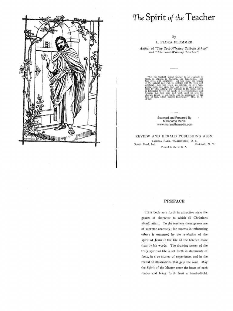 TheSpiritOfTheTeacher - LF Plummer | PDF | Weaving | Jesus