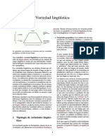 Variedades lingüísticas y factores de variación