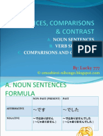 Sentences, Comparisons & Contrast