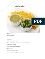 Roasted Tomatillo Salsa, Guacamole & Tortilla Corn Chips