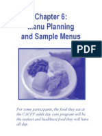 Introduct Ioni Ni NT Ro: Menu Planning and Sample Menus