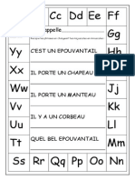 epouvantail alphabet