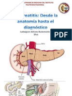 Pancreatitis: Anatomía, Clasificación, Semiología, Diagnóstico y Pronóstico