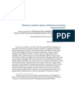 Networks, Societies, Spheres. Reflections of an Actor-network Theorist