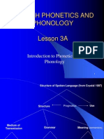 English Phonetics and Phonology Lesson 3A