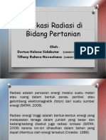 Aplikasi Radiasi Di Bidang Pertanian