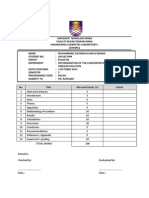 Determination of the Concentration of Acetic Acid In