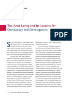 The Arab Spring and Its Lessons For