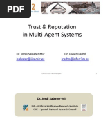 T9. Trust and Reputation in Multi-Agent Systems