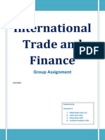International Trade and Finance: Group Assignment