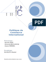 Commerce Internatinal (Rapport)