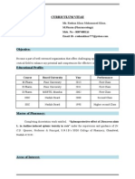 Curriculum Vitae: Reehan Khan Mohammed Khan