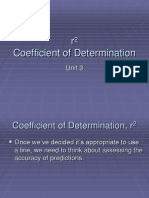 Coefficient of Determination R