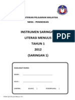 Instrumen Menulis Saringan 1 PDF