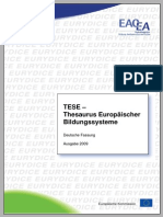 Thesaurus Europaeischer Bildungssysteme 2009 (DE) PDF