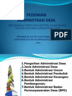 Pedoman Administrasi Desa