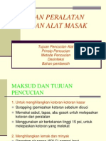 Pencucian - Peralatan Makan Dan Alat Masak