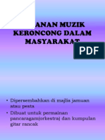 Peranan Muzik Keroncong Dalam Masyarakat